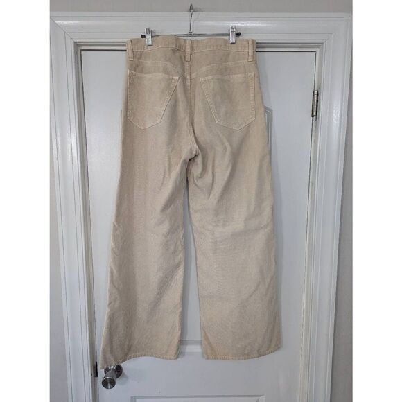 NSF High Rise Wide Leg Baggy Corduroy Pants women's size‎ 28 tan skater 90s - Picture 4 of 5